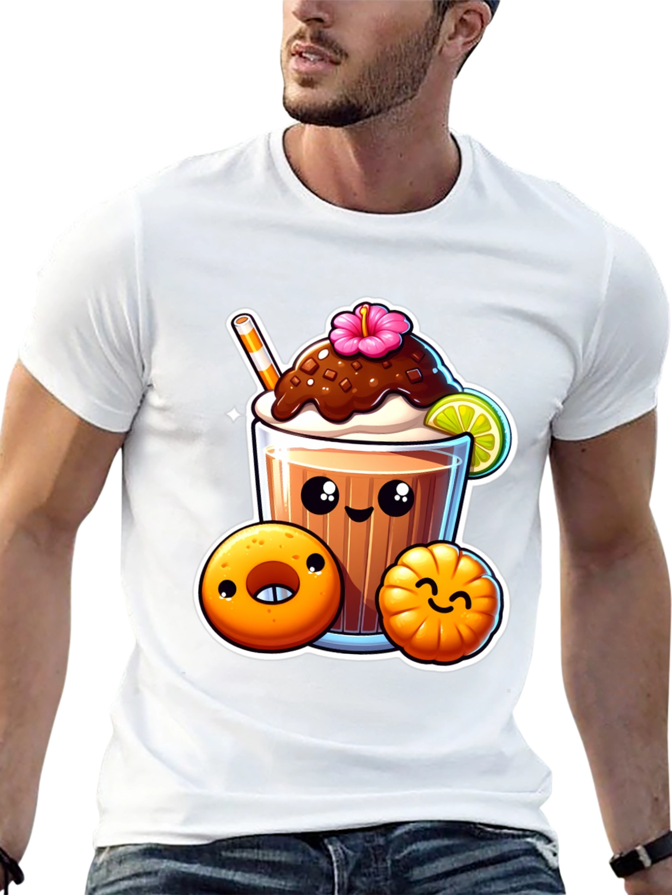 Kawaii Dessert Graphic Tee - Cute Style Shirt