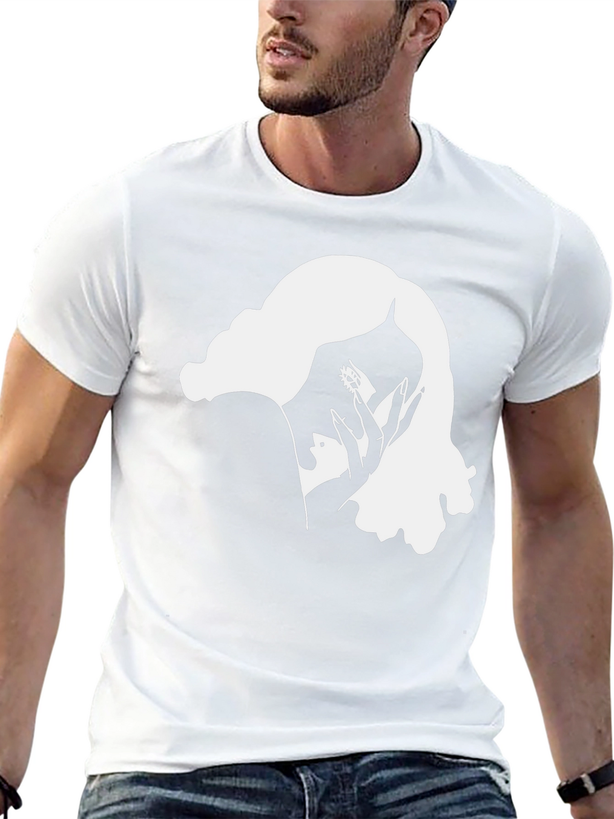 Mystic Woman Graphic Tee - Black Cotton T-Shirt