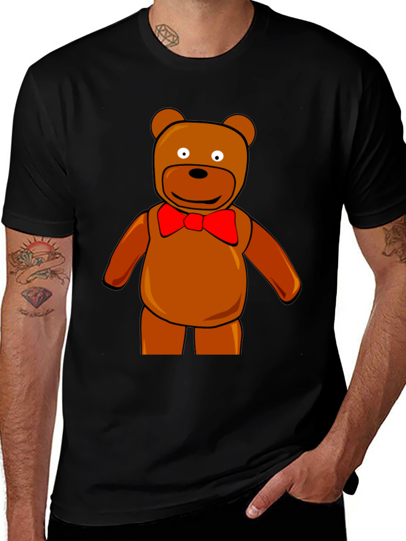 Teddy Bear Graphic Tee - Fun Cartoon Bear T-Shirt