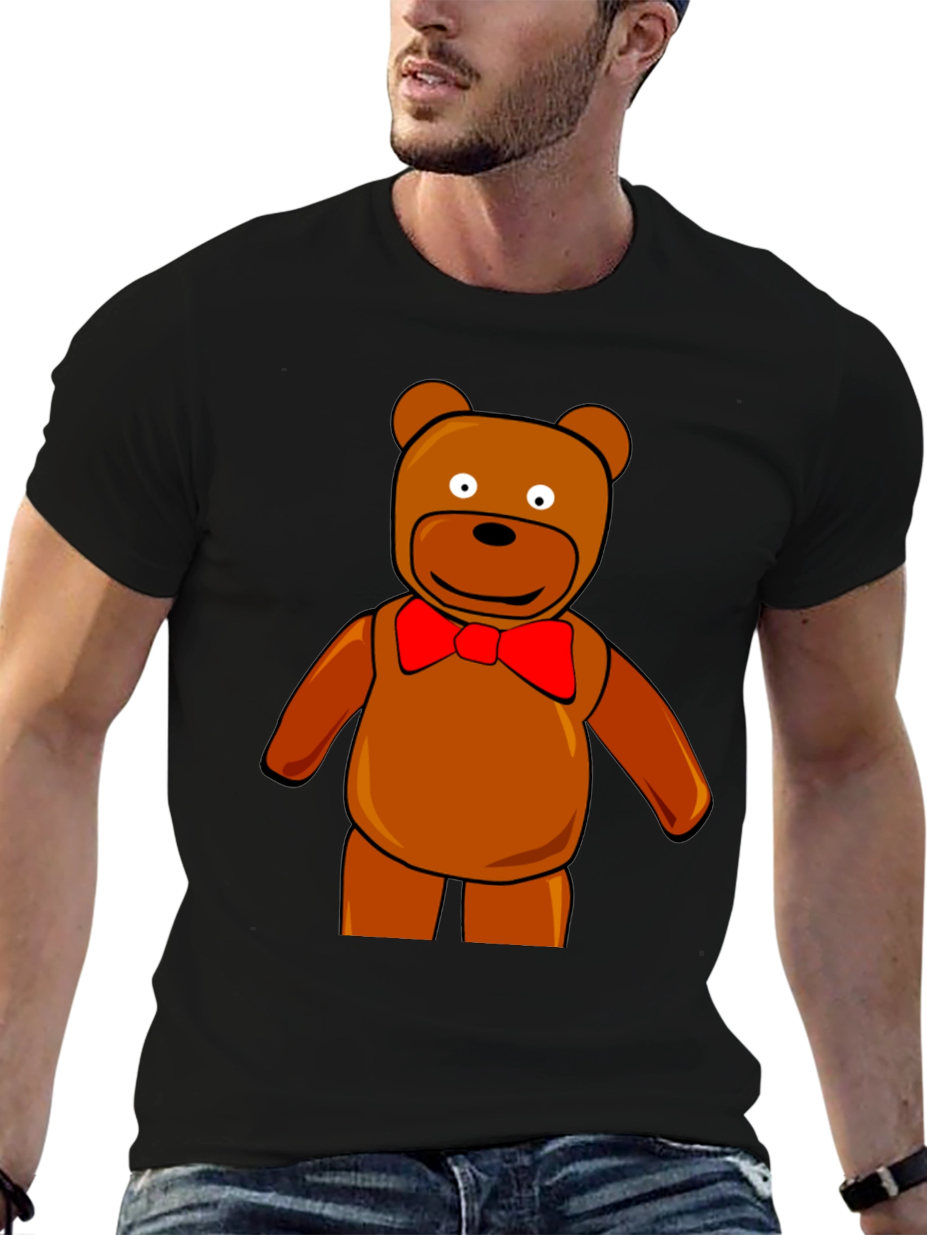 Teddy Bear Graphic Tee - Fun Cartoon Bear T-Shirt