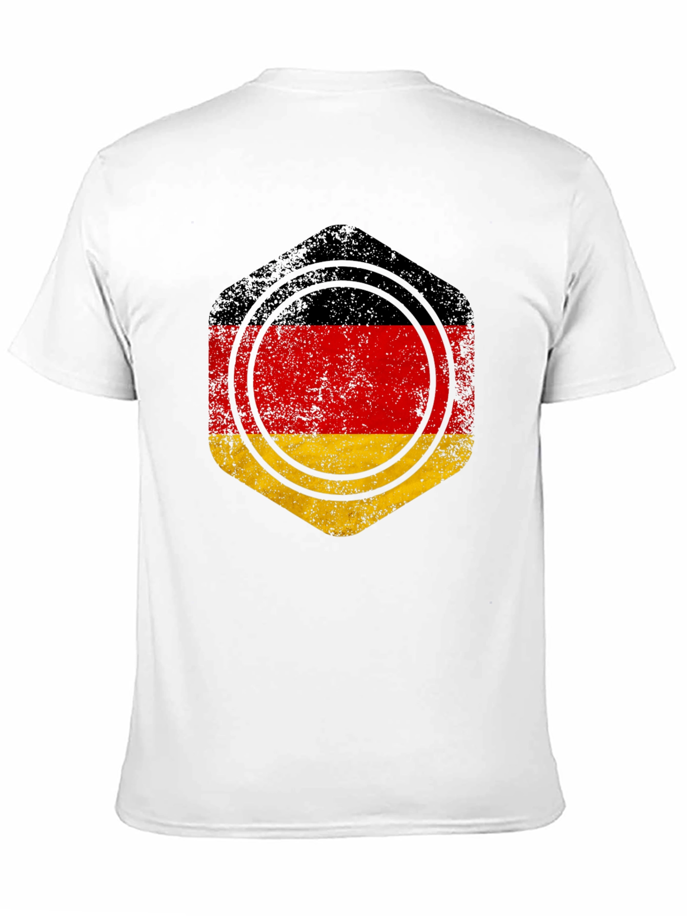 Germany Flag Graphic Tee - Black Cotton Casual Shirt