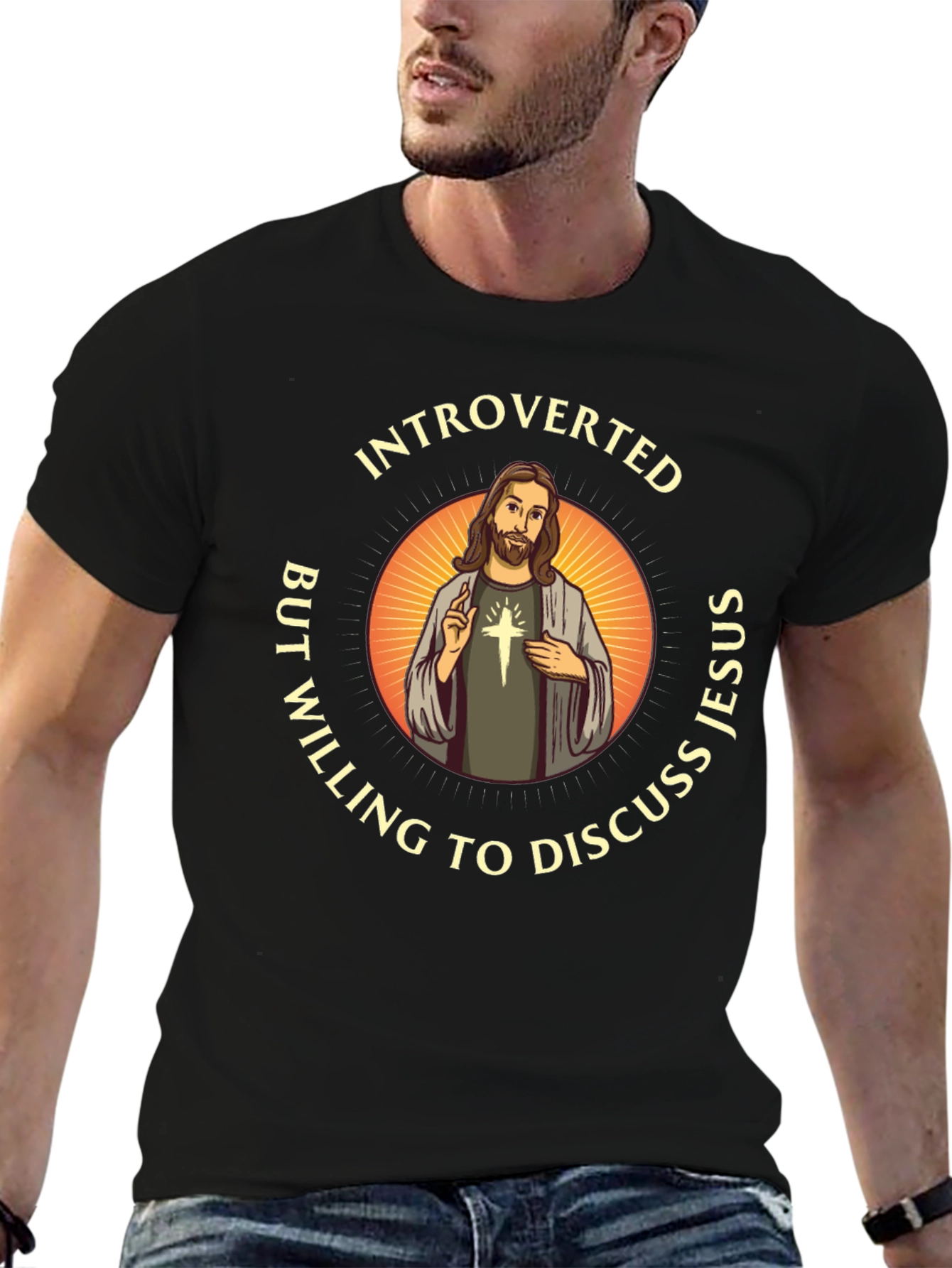 Introverted But Willing to Discuss Jesus T-Shirt