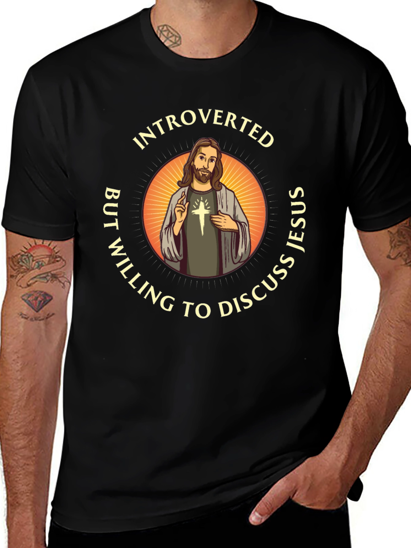 Introverted But Willing to Discuss Jesus T-Shirt