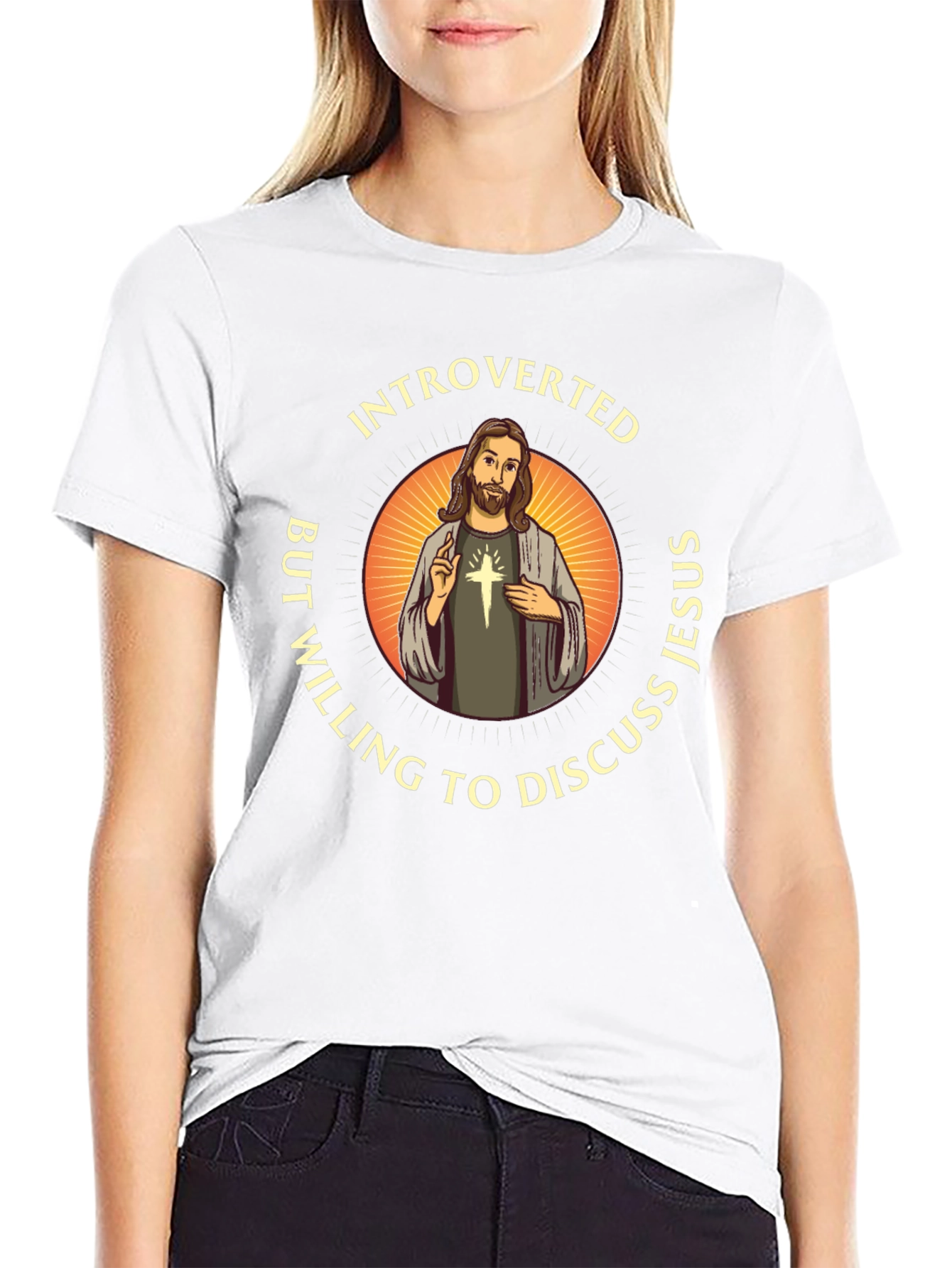 Introverted But Willing to Discuss Jesus T-Shirt