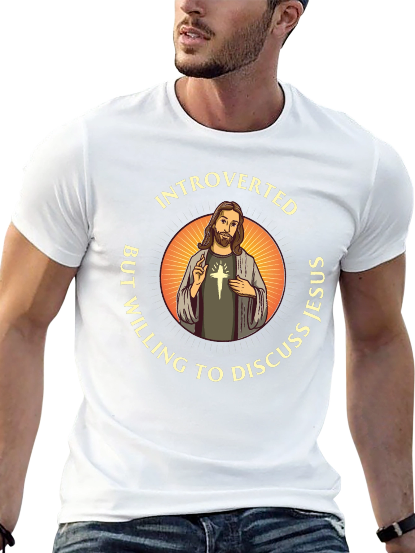 Introverted But Willing to Discuss Jesus T-Shirt