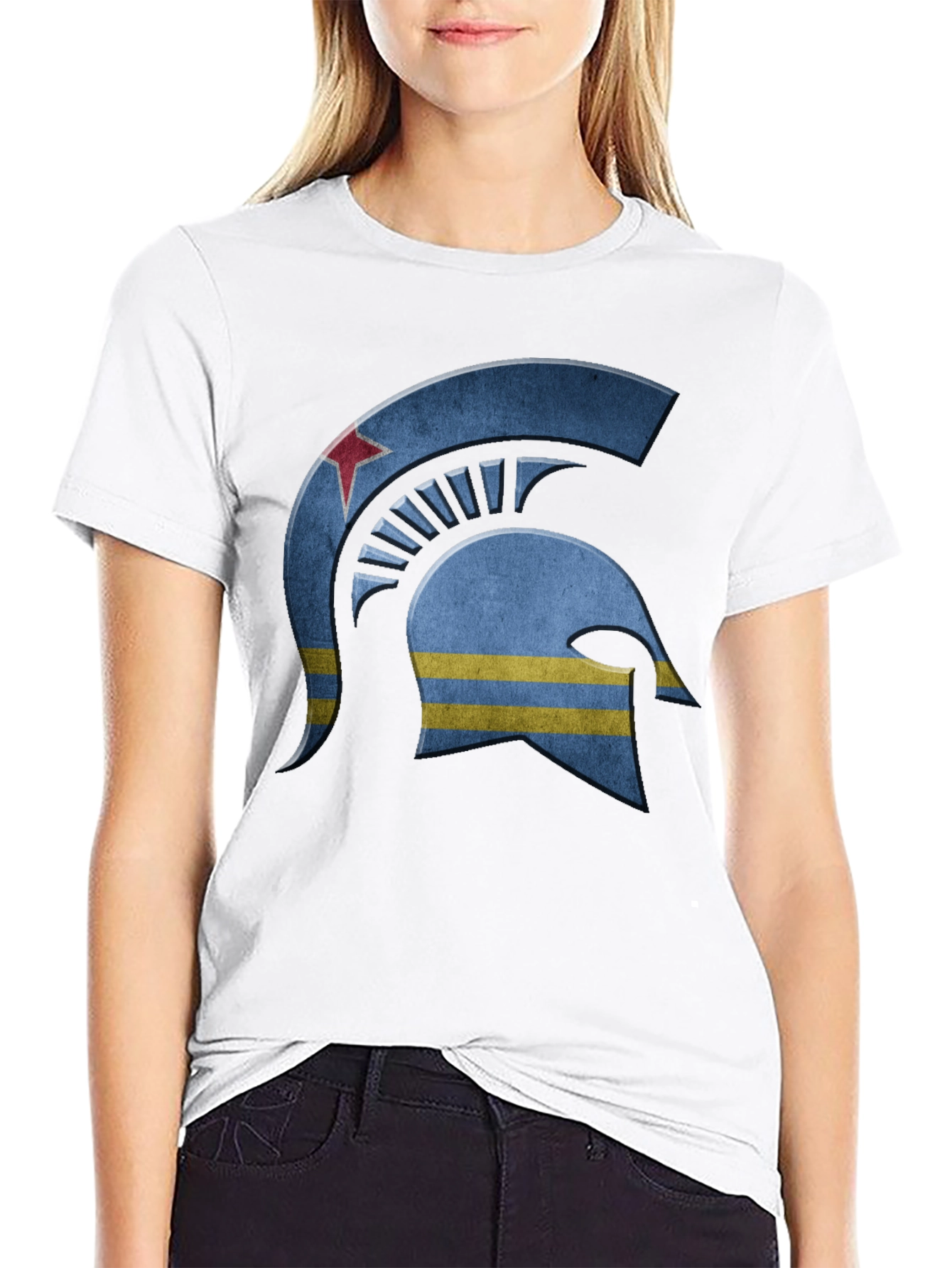 Aruba Spartan Helmet T-Shirt - Stylish & Unique Design