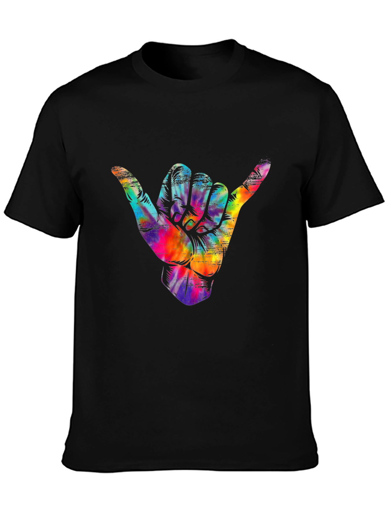 Shaka Hand Tie Dye T-Shirt - Hang Loose Tee