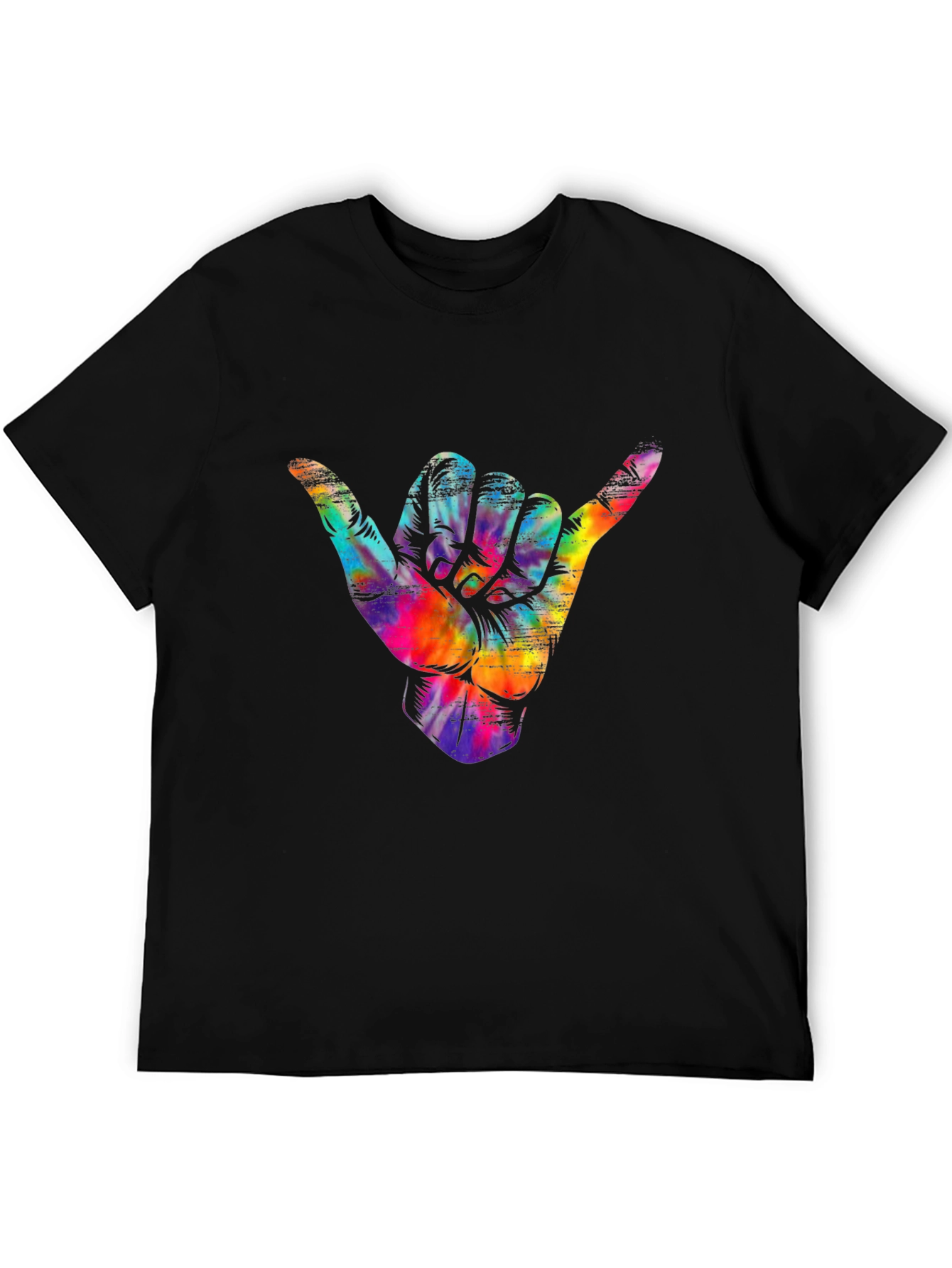Shaka Hand Tie Dye T-Shirt - Hang Loose Tee