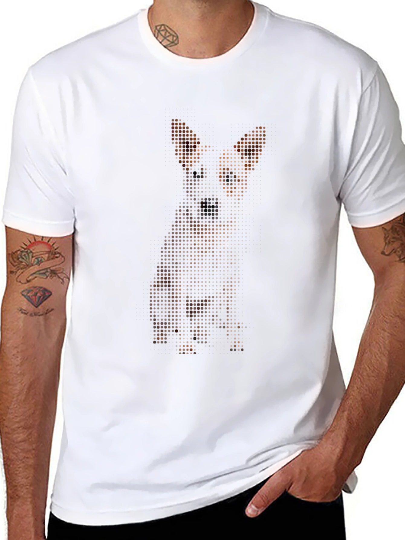 Pixel Dog Graphic T-Shirt - Stylish Casual Wear