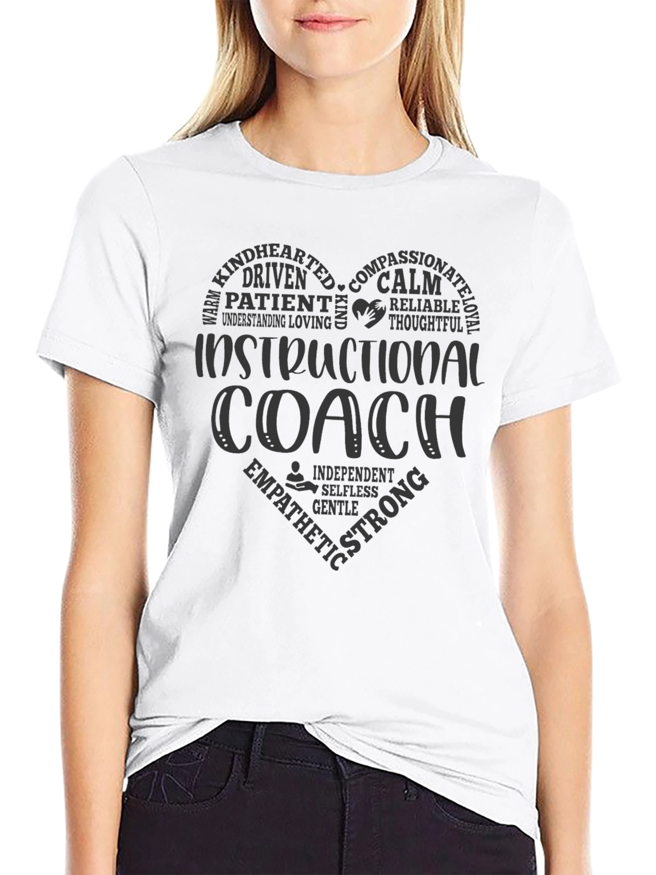 Instructional Coach Heart T-Shirt