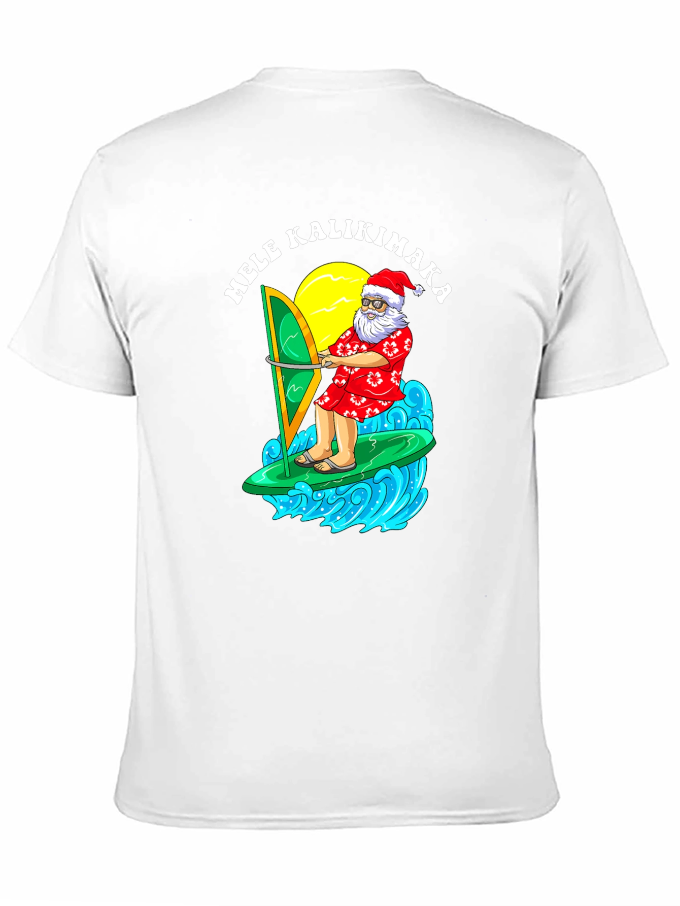 Mele Kalikimaka Santa Surfing T-Shirt