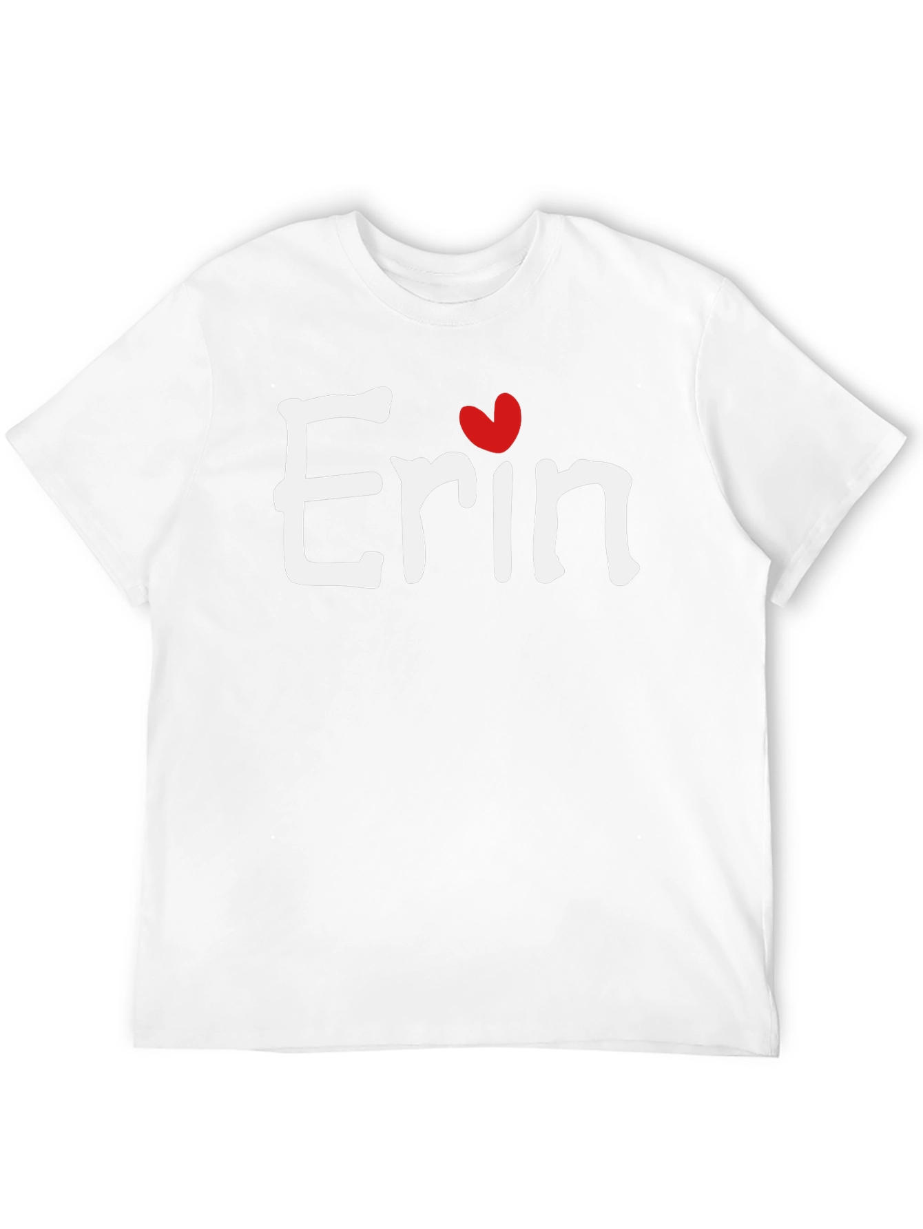 Erin Heart T-Shirt - Custom Name Tee