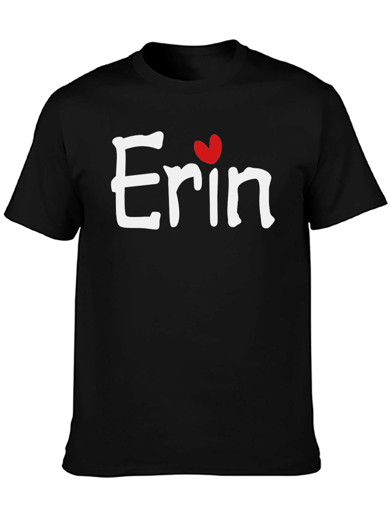 Erin Heart T-Shirt - Custom Name Tee