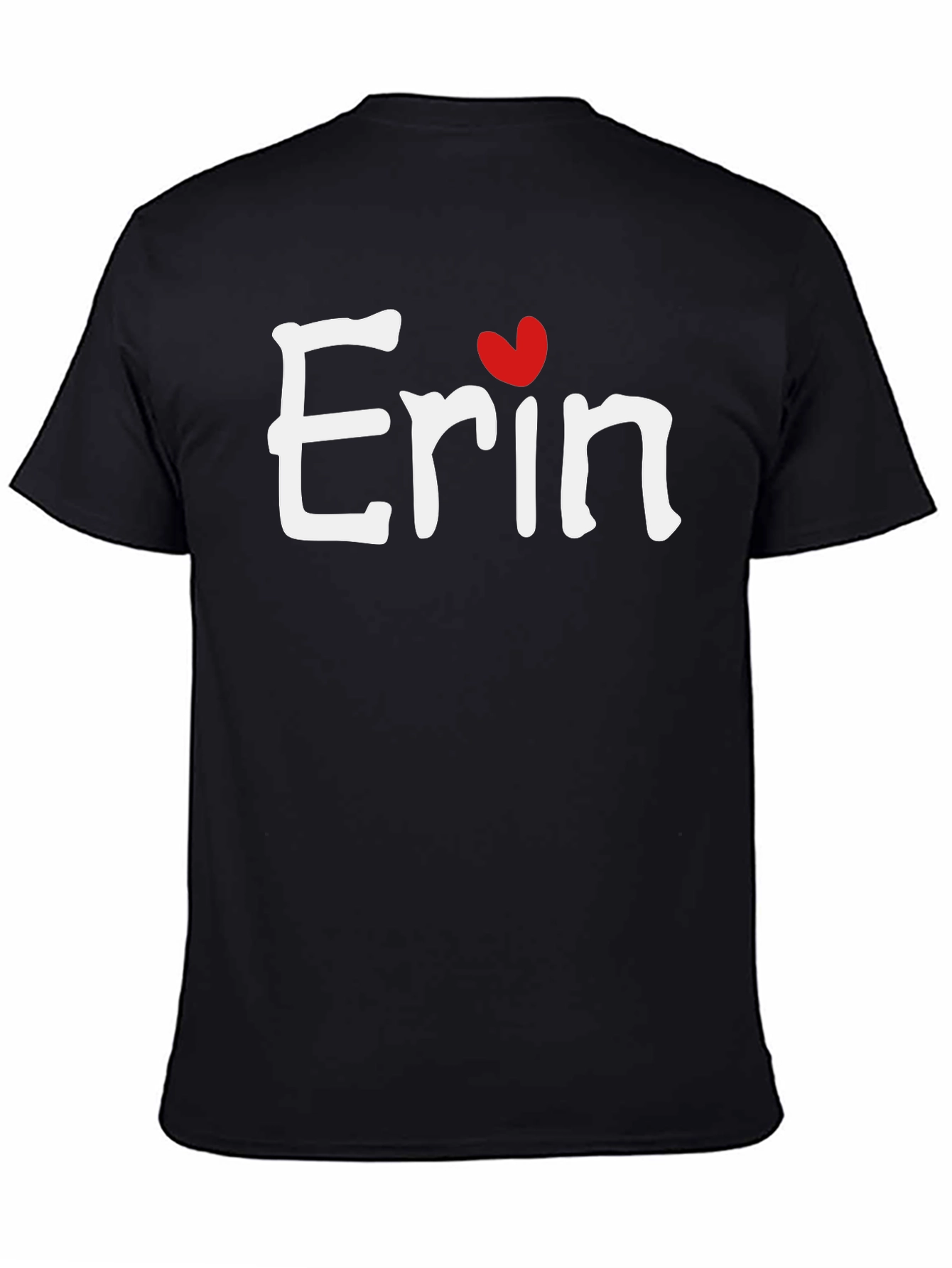 Erin Heart T-Shirt - Custom Name Tee