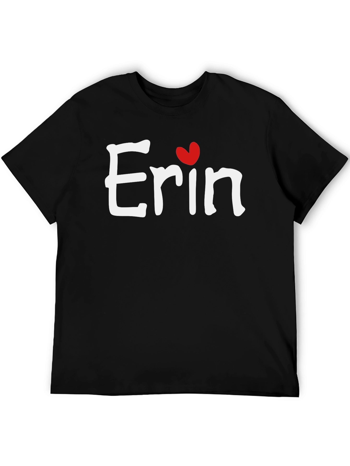 Erin Heart T-Shirt - Custom Name Tee