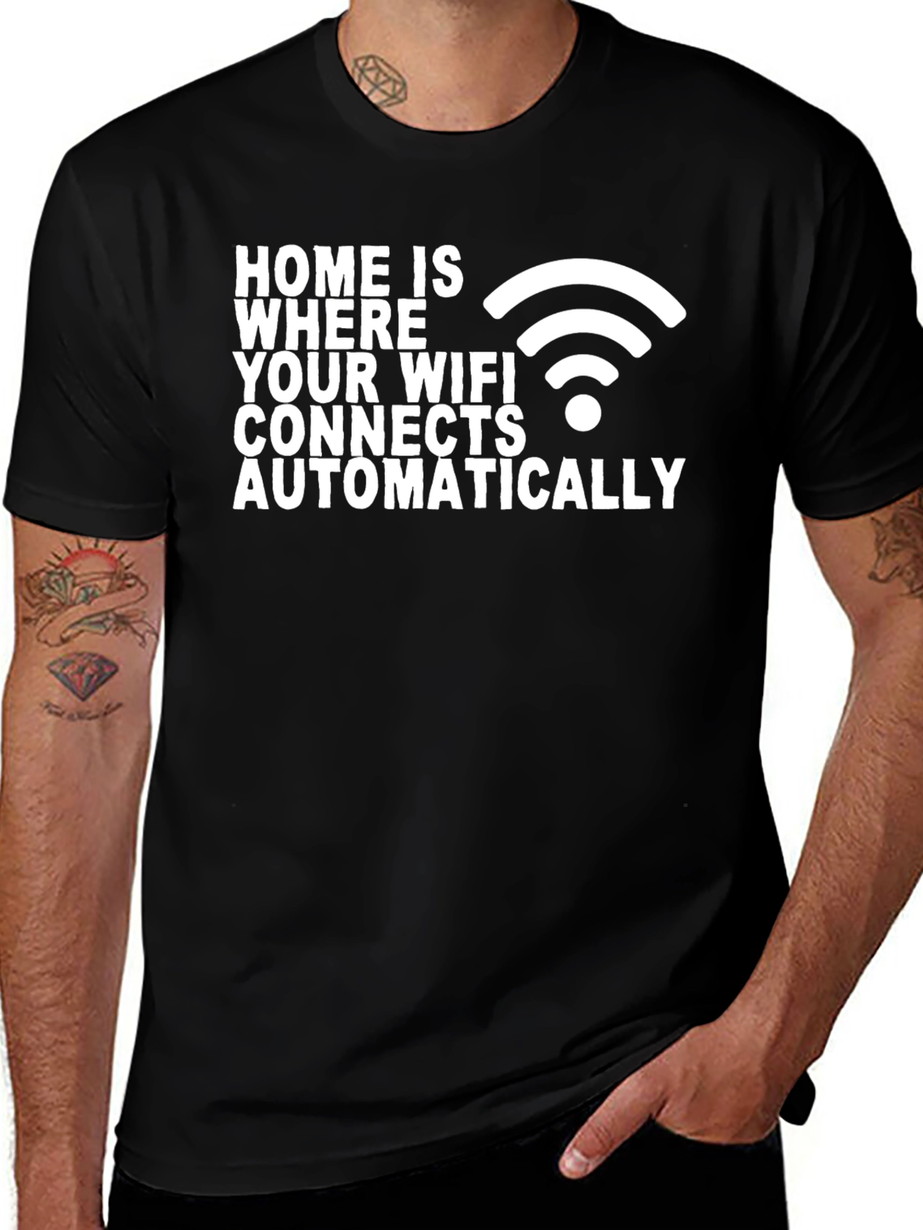 Home is Where WiFi Connects T-Shirt