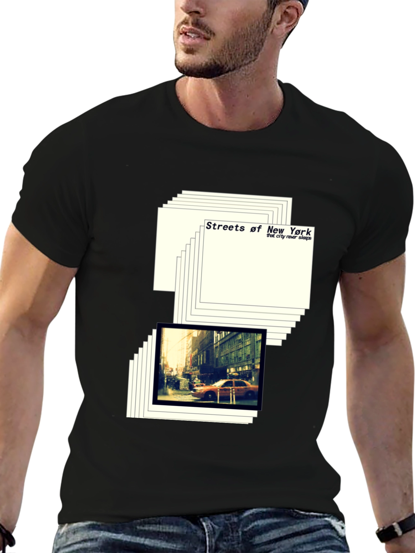 Streets of New York Graphic Print T-Shirt