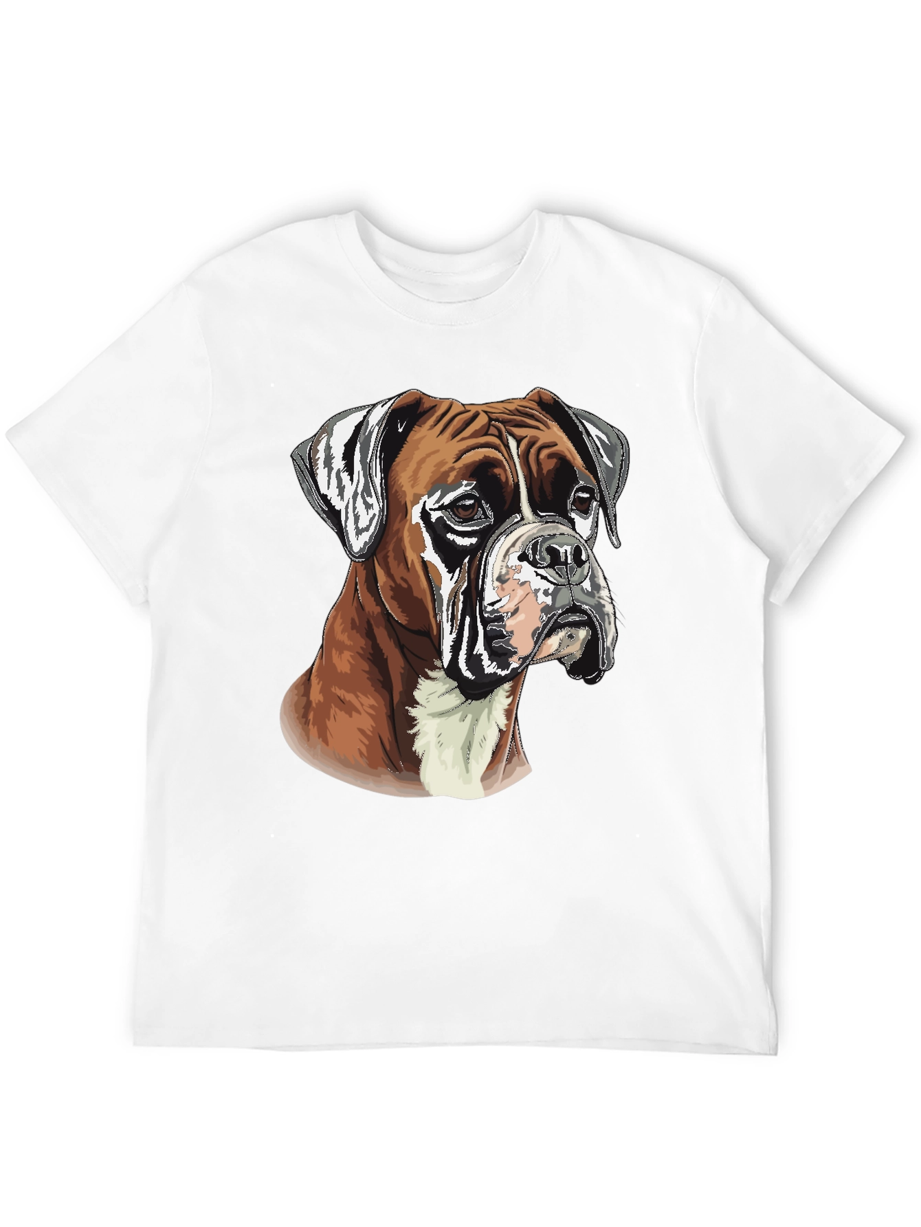 Boxer Dog Graphic Tee - Mens Black T-Shirt