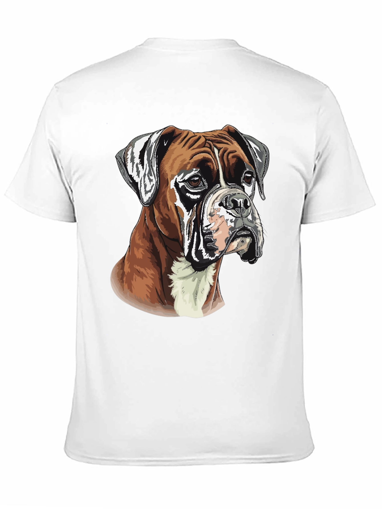 Boxer Dog Graphic Tee - Mens Black T-Shirt