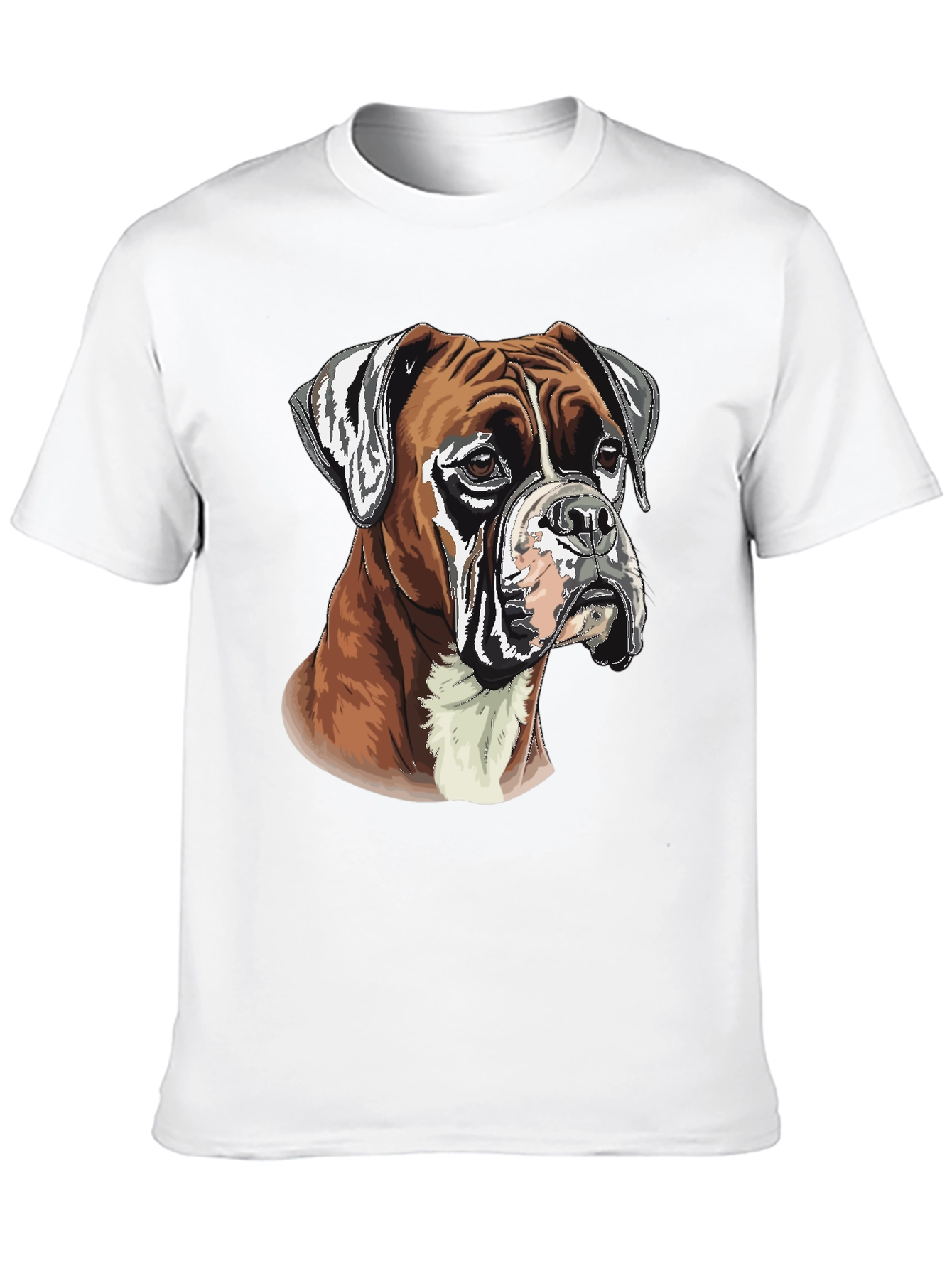 Boxer Dog Graphic Tee - Mens Black T-Shirt