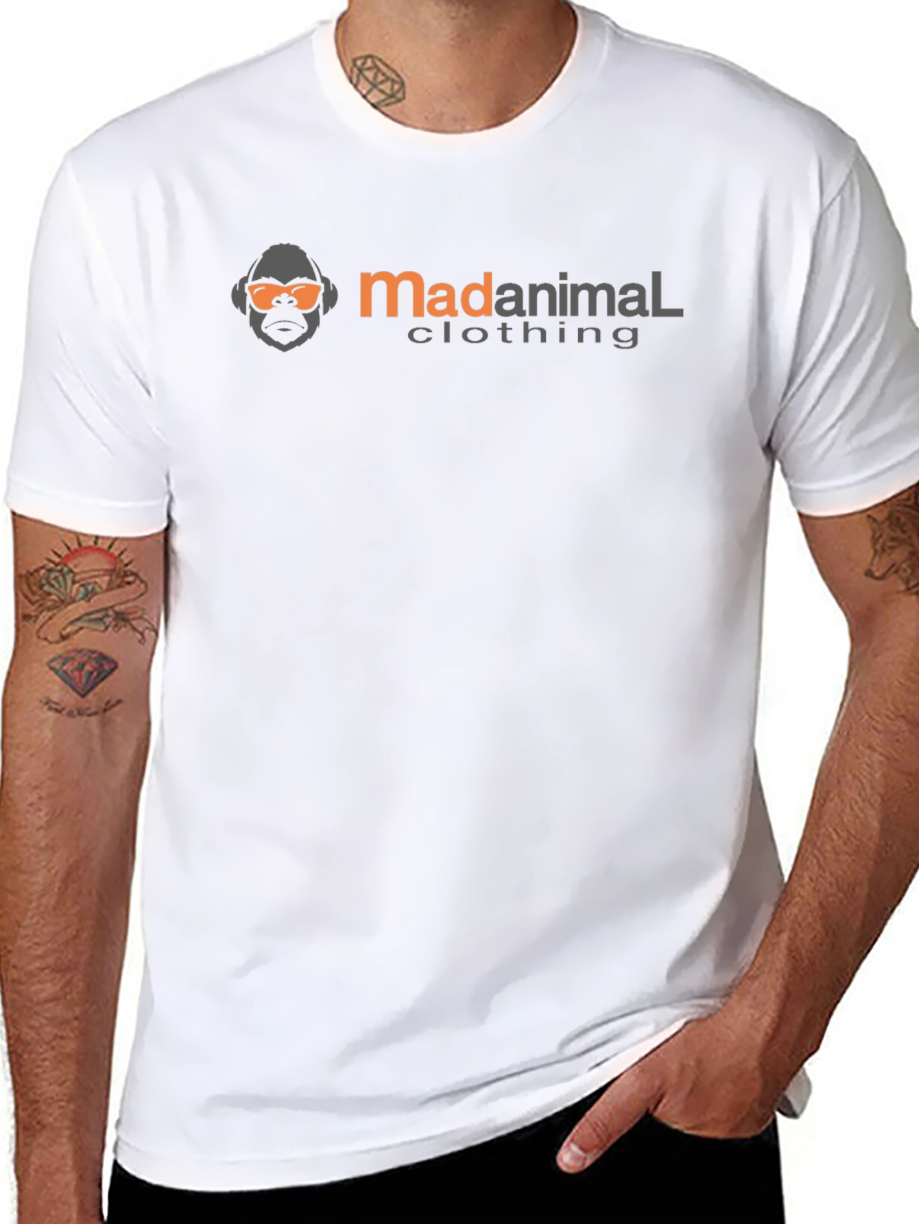 MadAnimal Clothing Black Graphic Tee