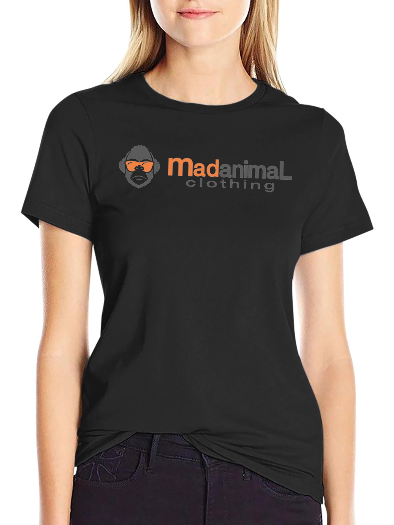 MadAnimal Clothing Black Graphic Tee