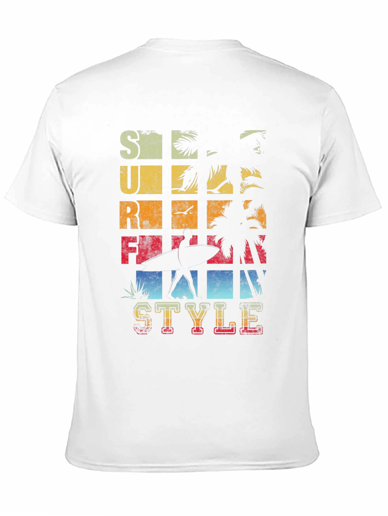 Surf Style Graphic T-Shirt - Retro Design