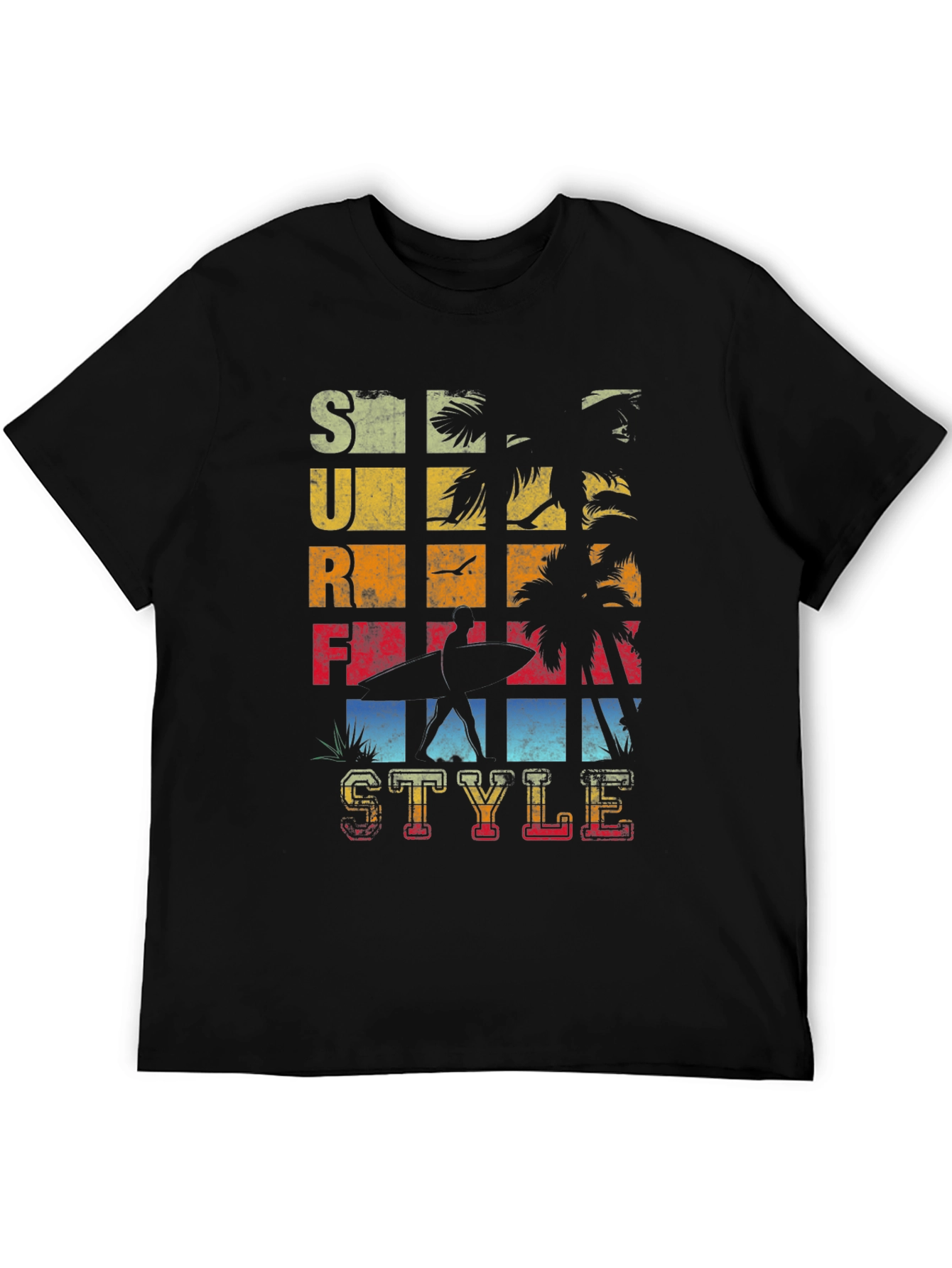 Surf Style Graphic T-Shirt - Retro Design