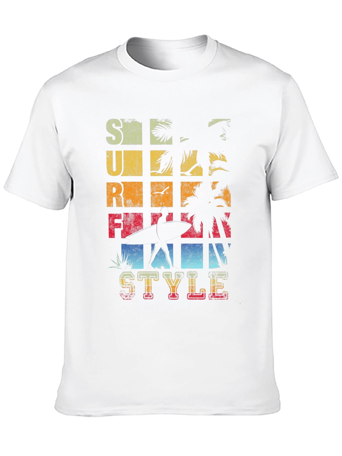 Surf Style Graphic T-Shirt - Retro Design