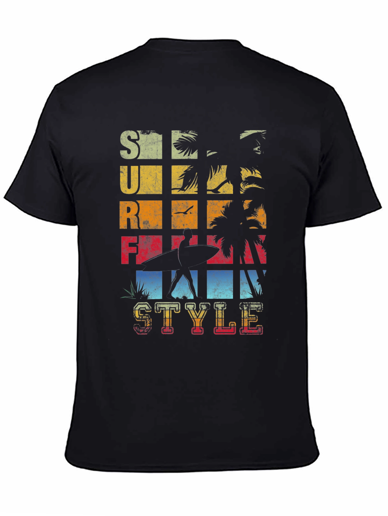 Surf Style Graphic T-Shirt - Retro Design