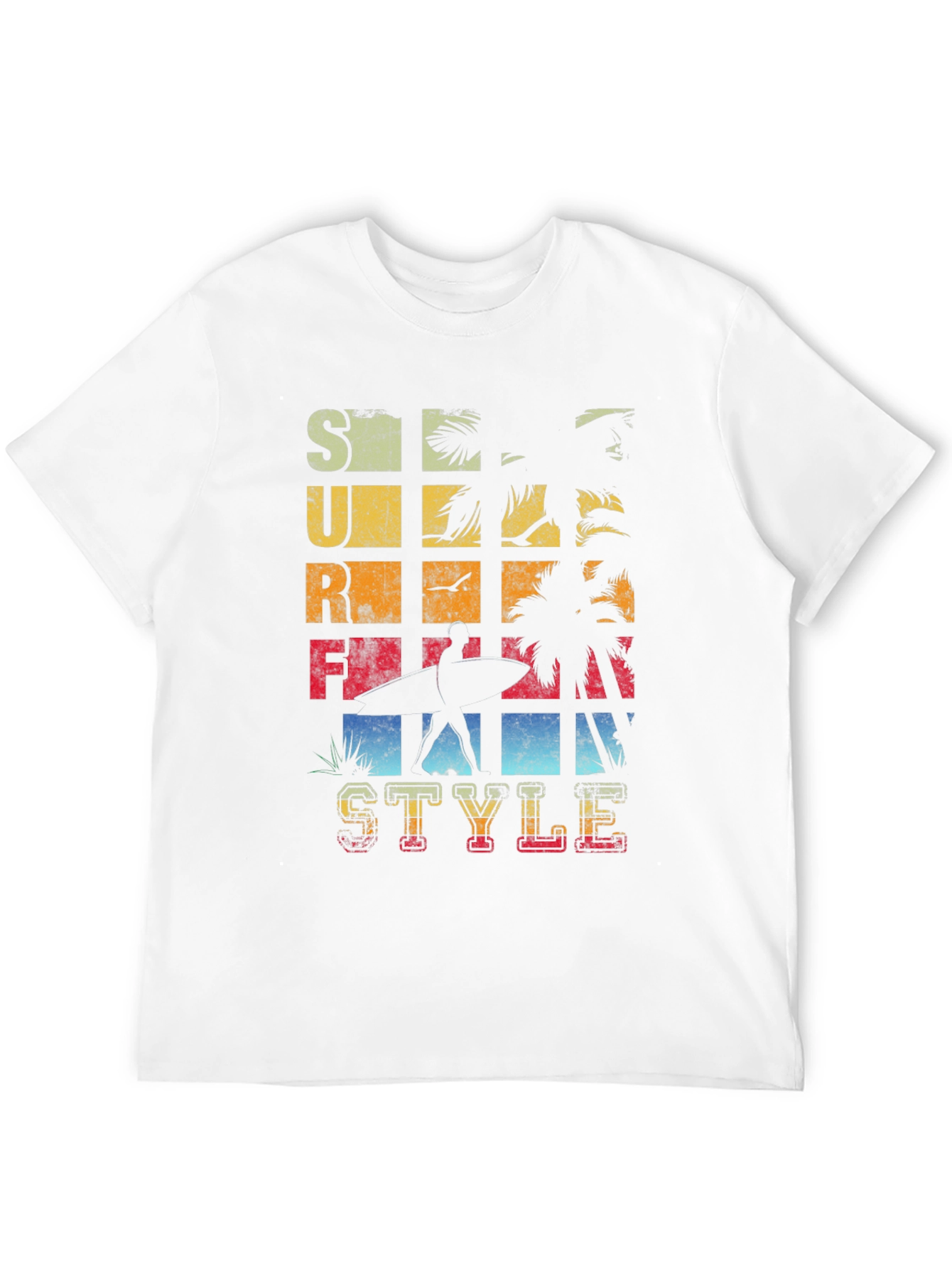 Surf Style Graphic T-Shirt - Retro Design