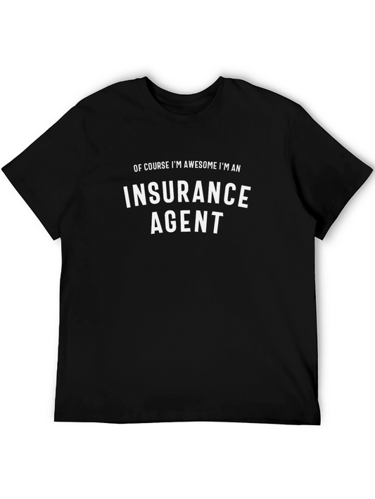 Awesome Insurance Agent Black T-Shirt