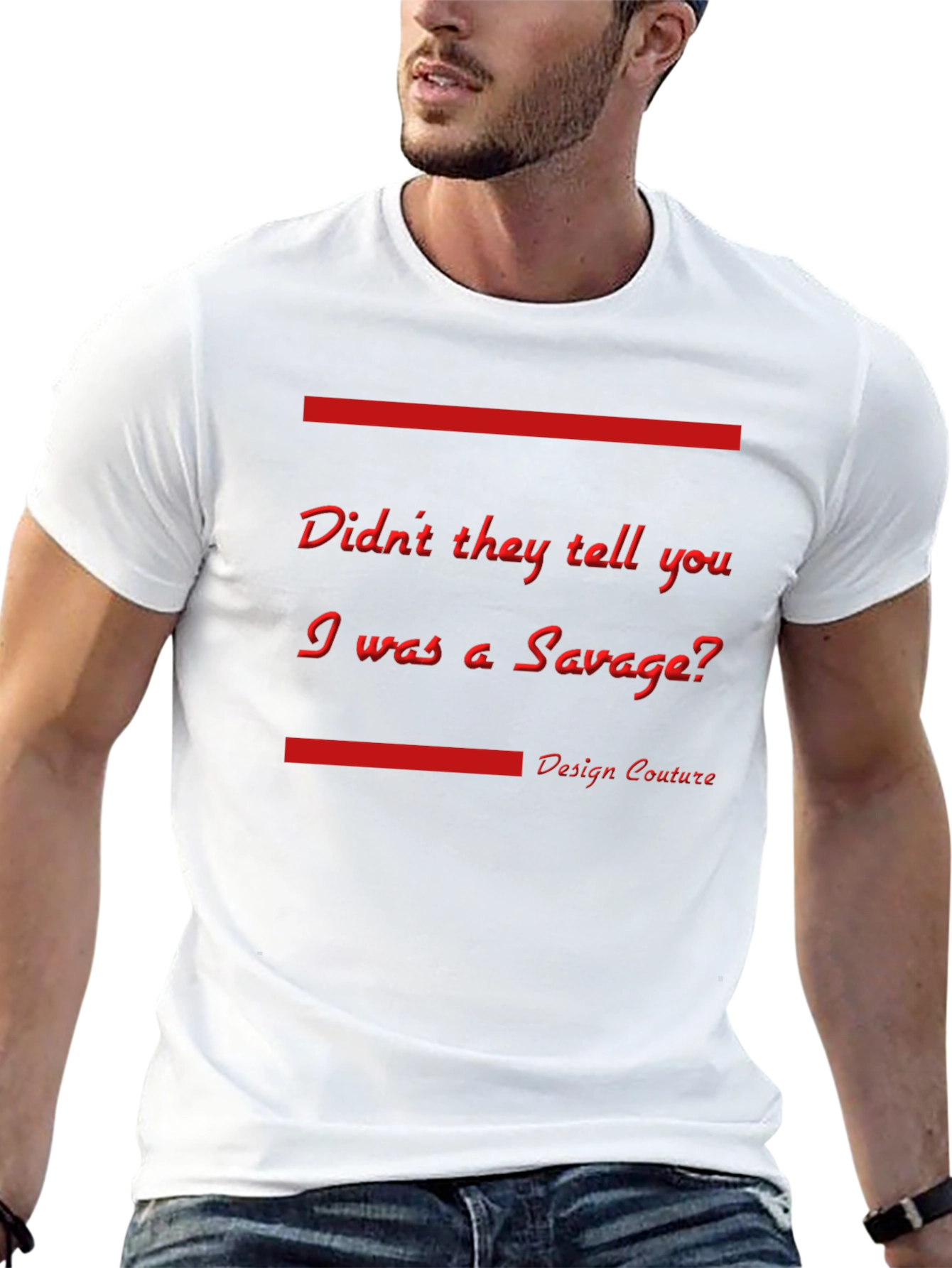 Savage Statement Graphic Tee - Bold Design