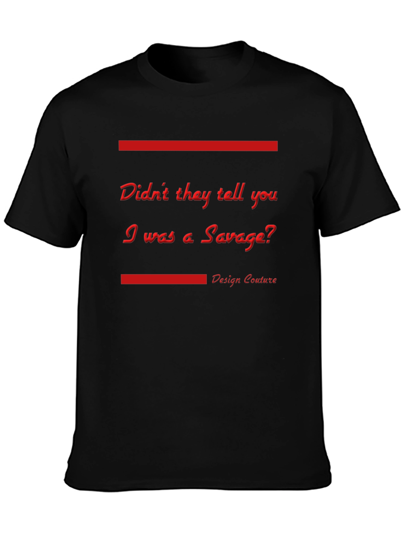 Savage Statement Graphic Tee - Bold Design