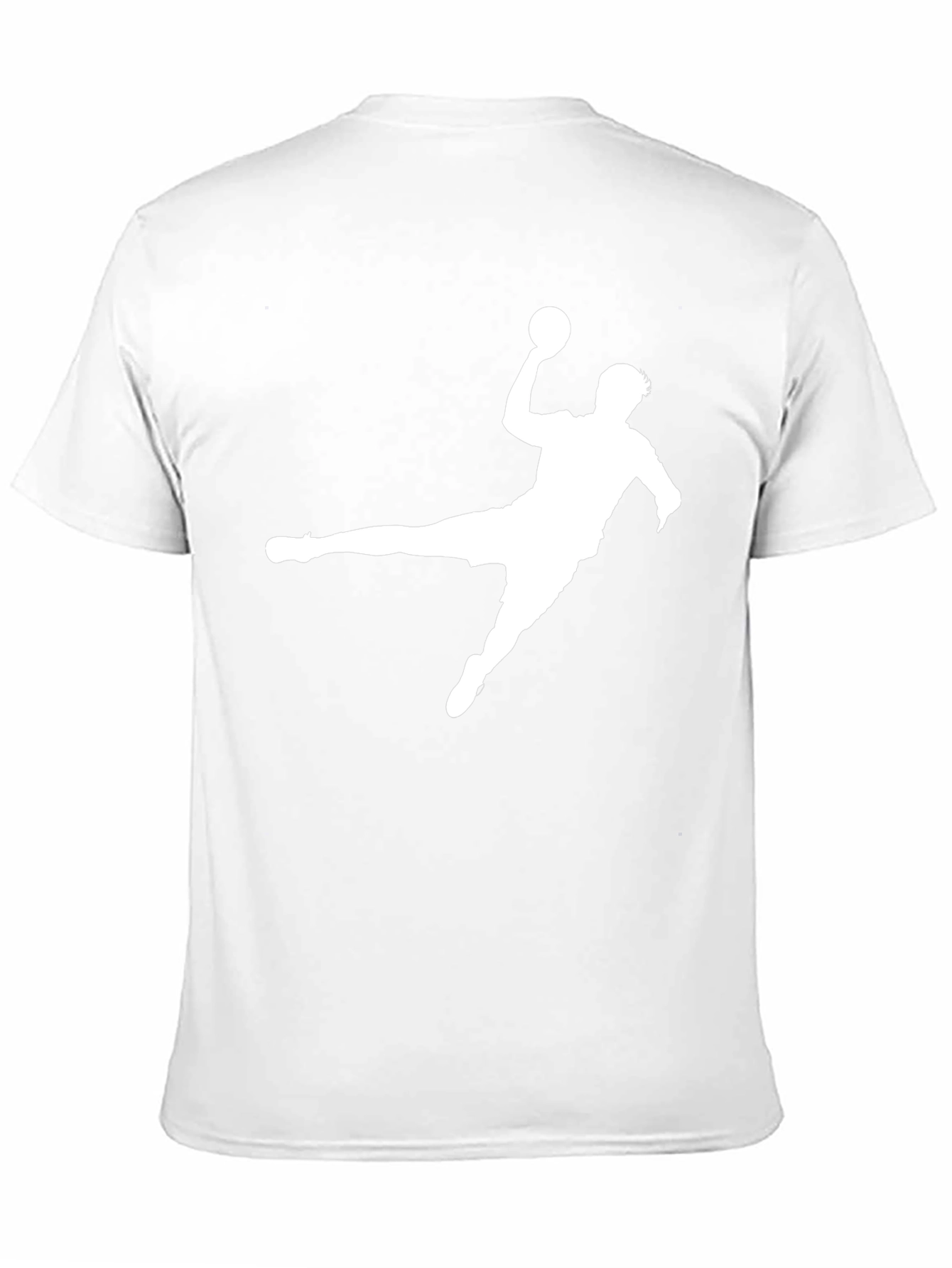 Handball Player Graphic T-Shirt - Black