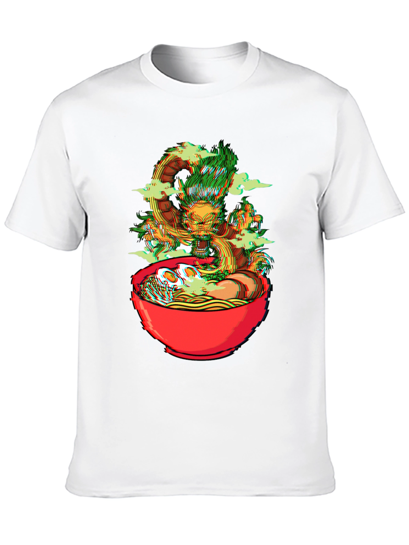 Dragon Ramen Graphic Tee - Black Cotton T-Shirt