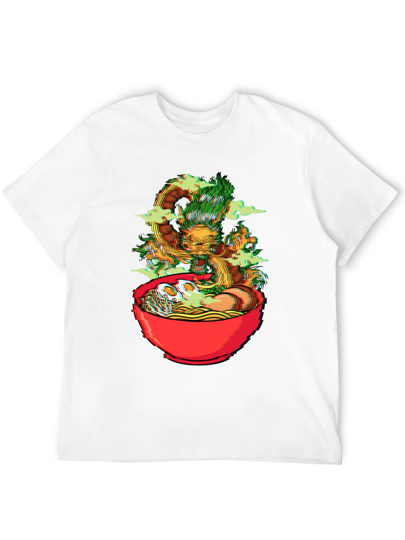 Dragon Ramen Graphic Tee - Black Cotton T-Shirt