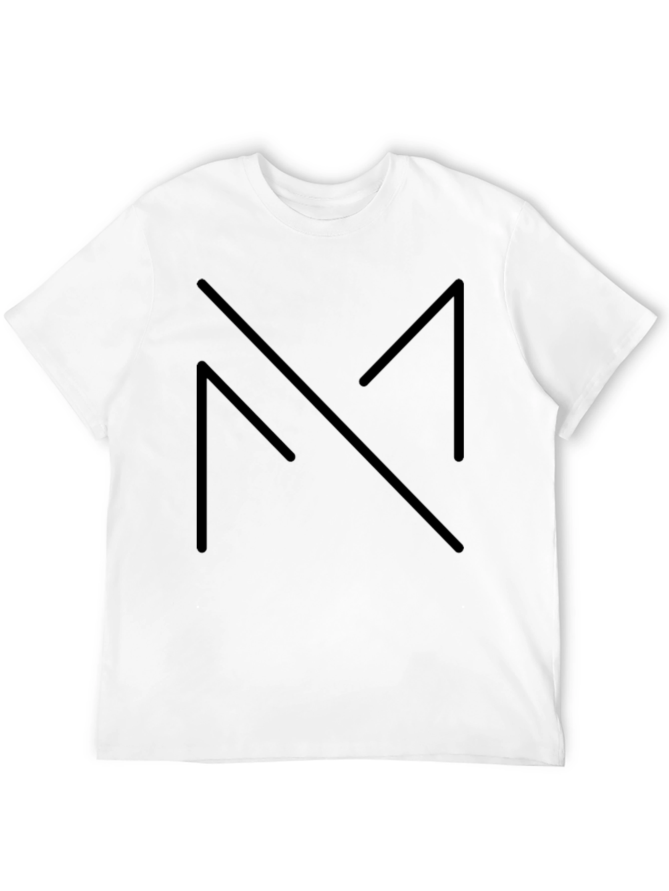 Minimalist Black Geometric Design Tee