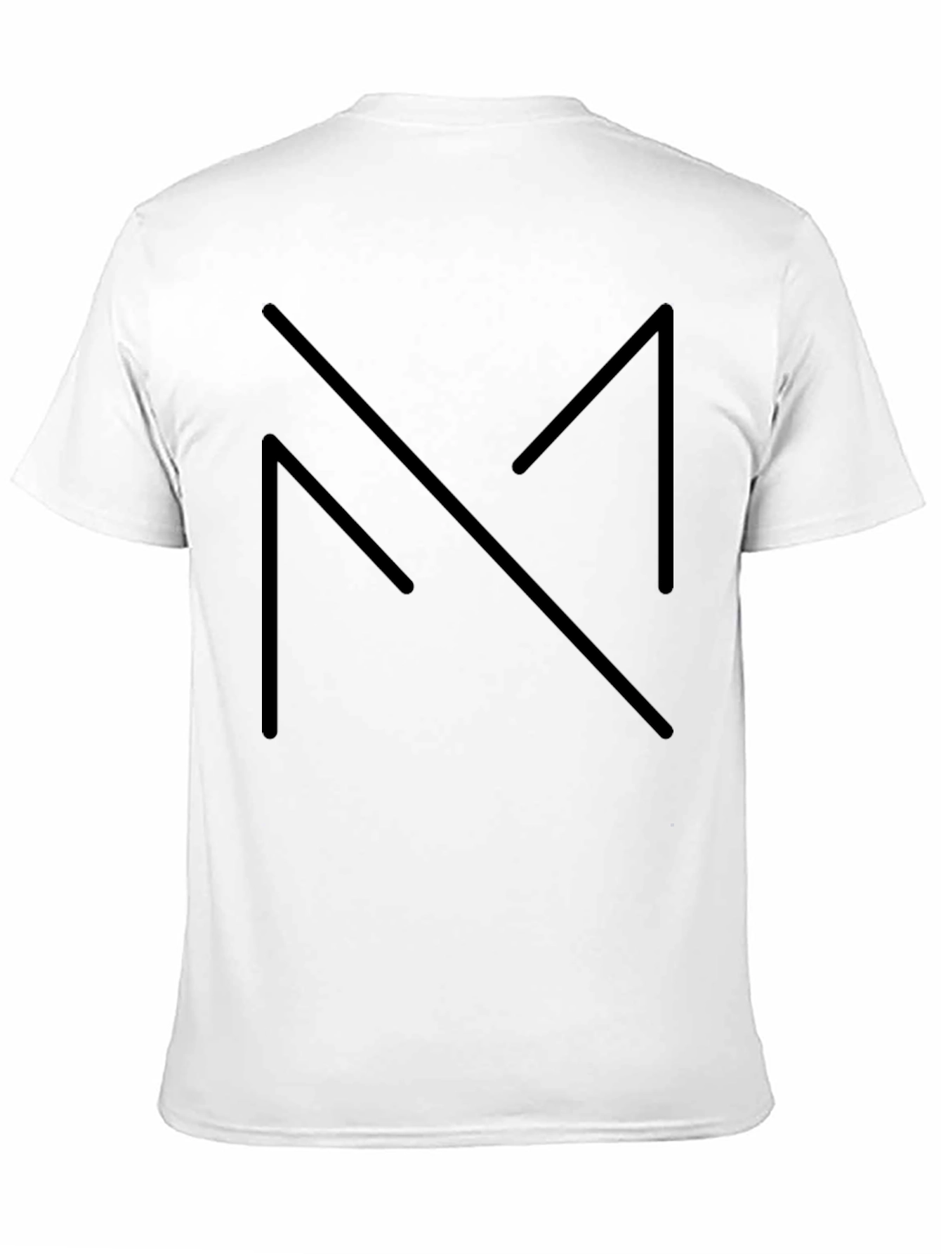 Minimalist Black Geometric Design Tee