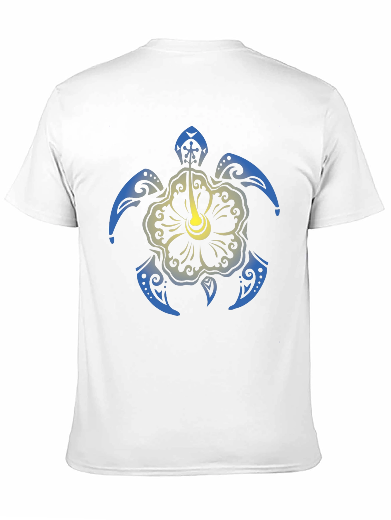 Turtle Hibiscus Graphic Tee - Black