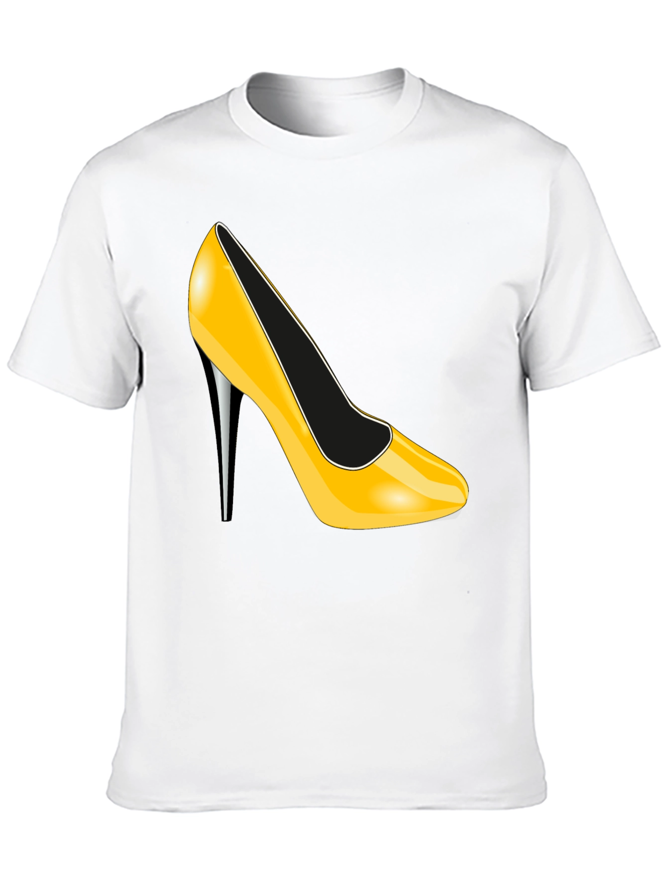 High Heel Graphic T-Shirt - Stylish Black Tee