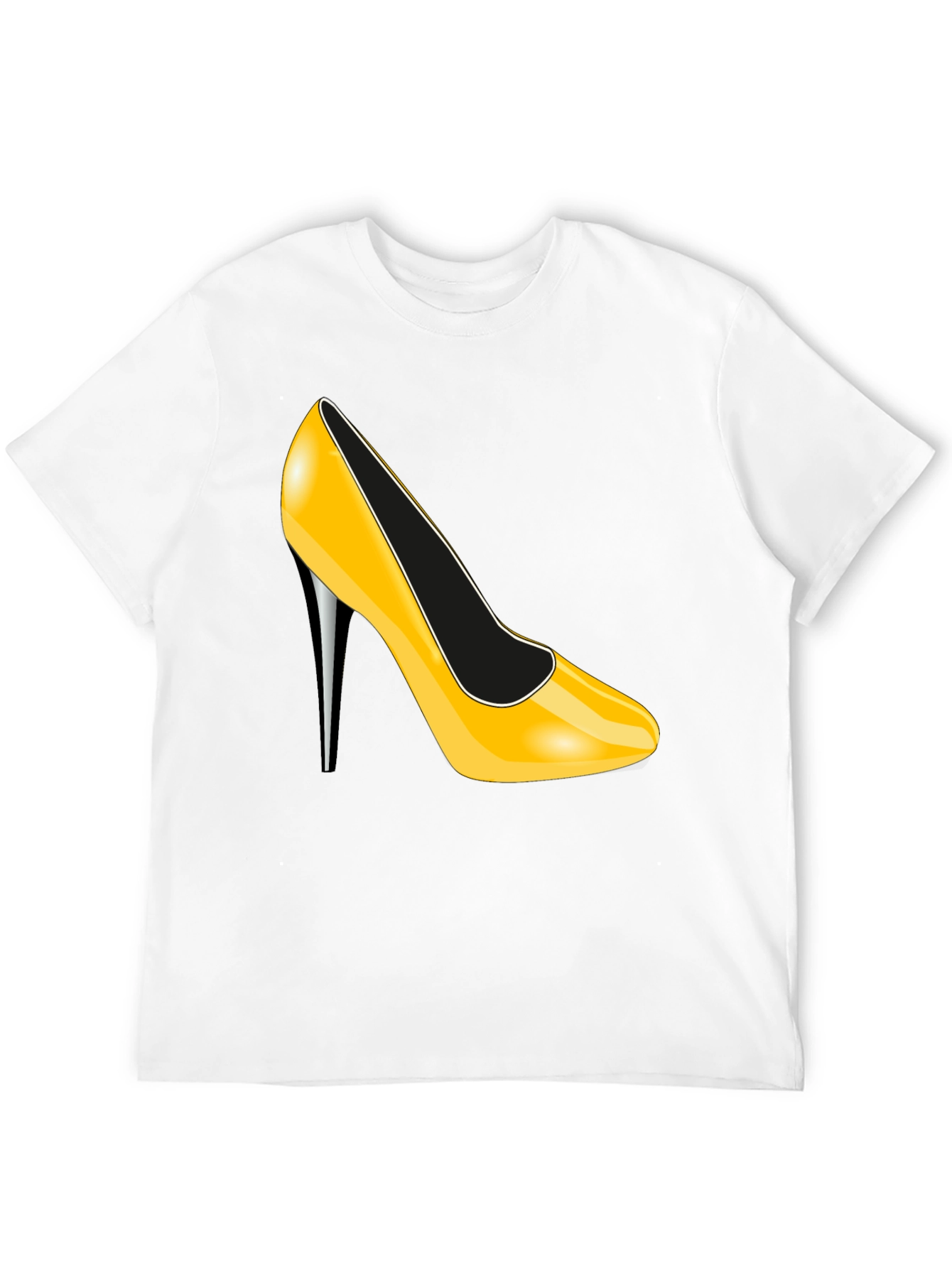 High Heel Graphic T-Shirt - Stylish Black Tee