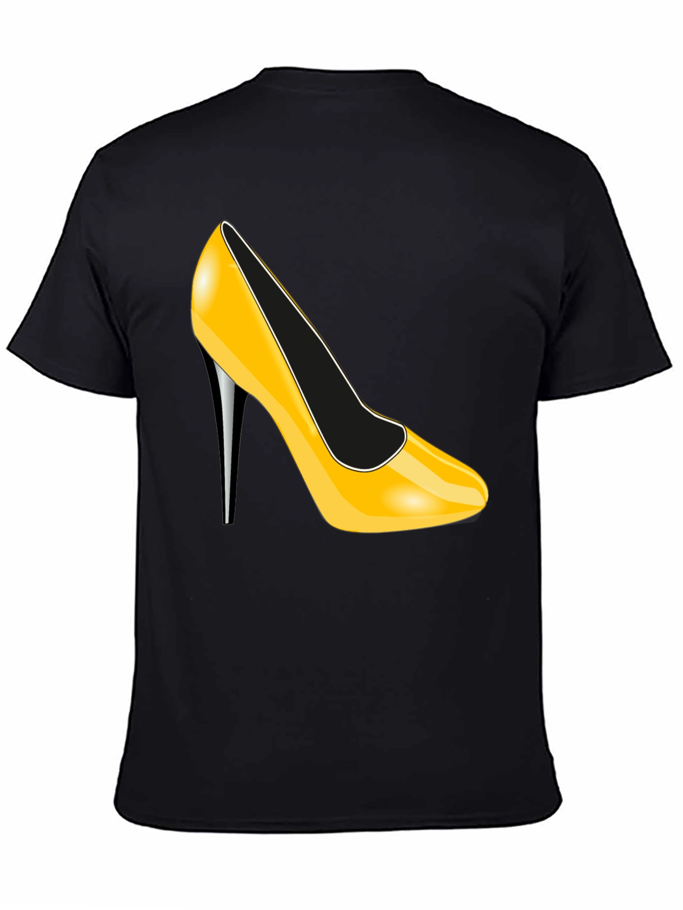 High Heel Graphic T-Shirt - Stylish Black Tee