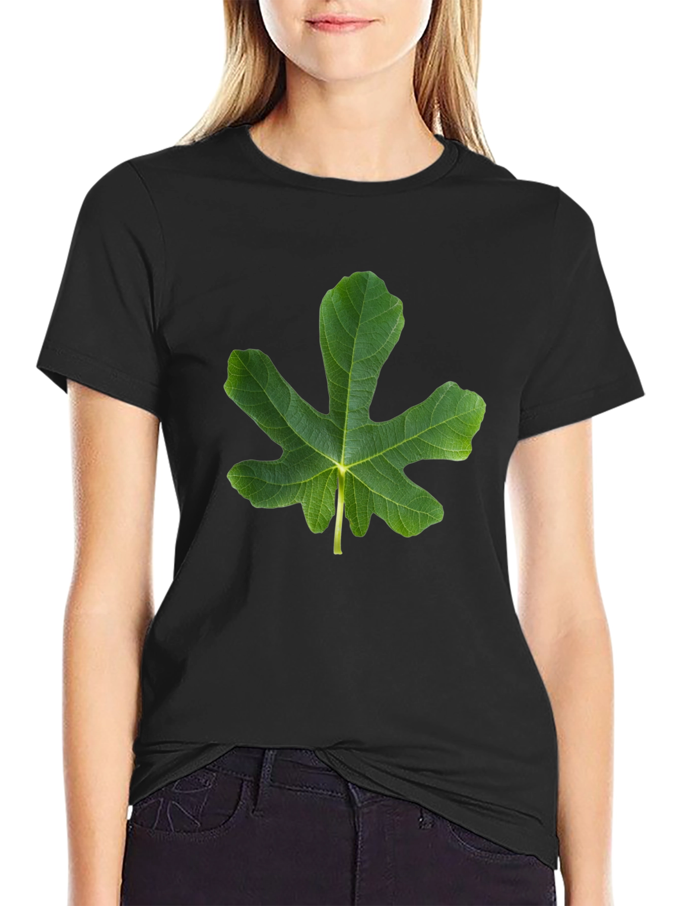 Fig Leaf Graphic Tee - Nature Inspired Design