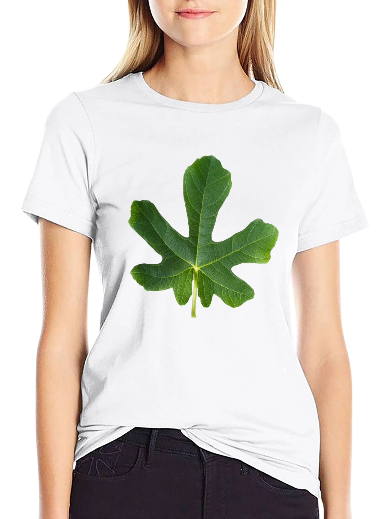 Fig Leaf Graphic Tee - Nature Inspired Design