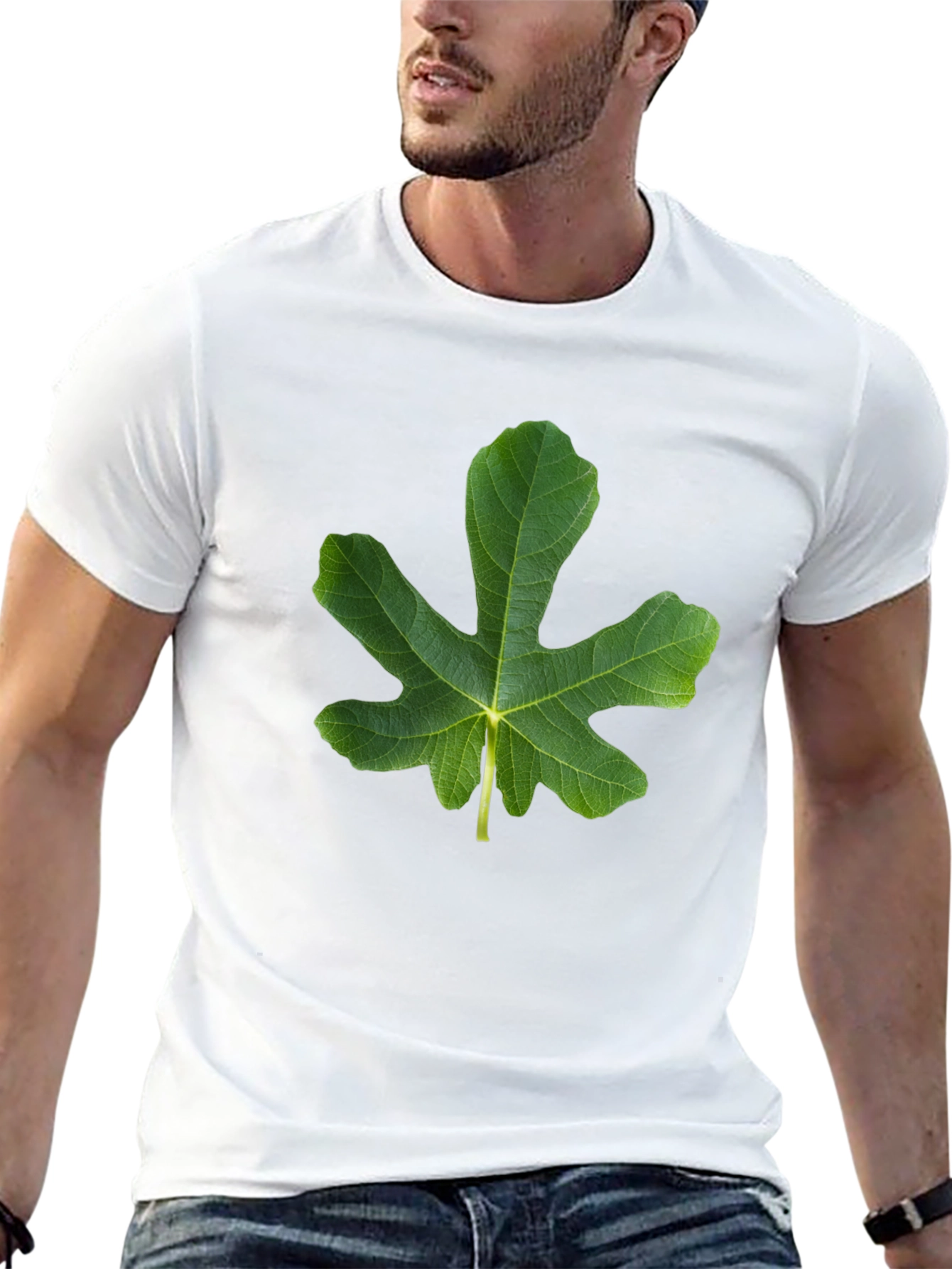 Fig Leaf Graphic Tee - Nature Inspired Design