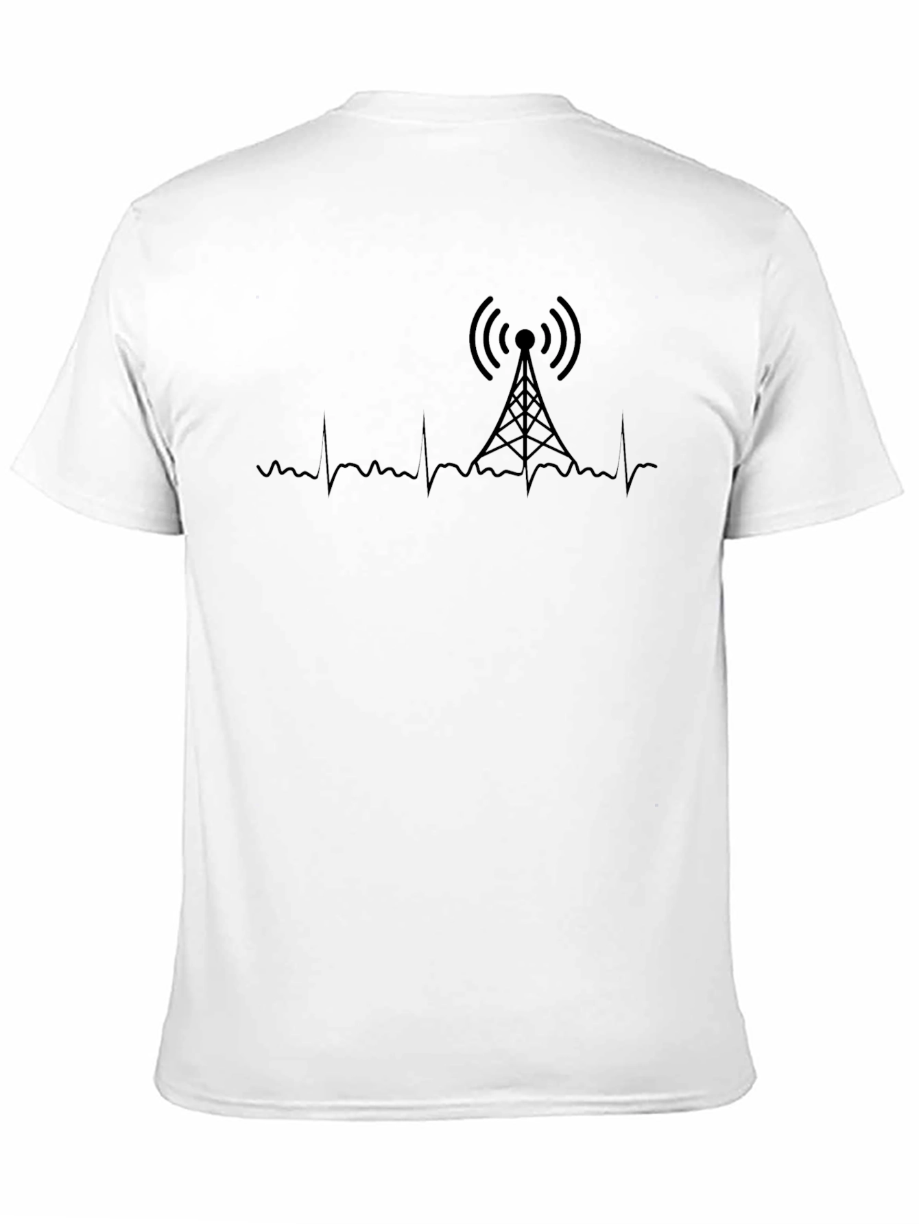 Antenna Tower Heartbeat T-Shirt - Stylish Graphic Tee