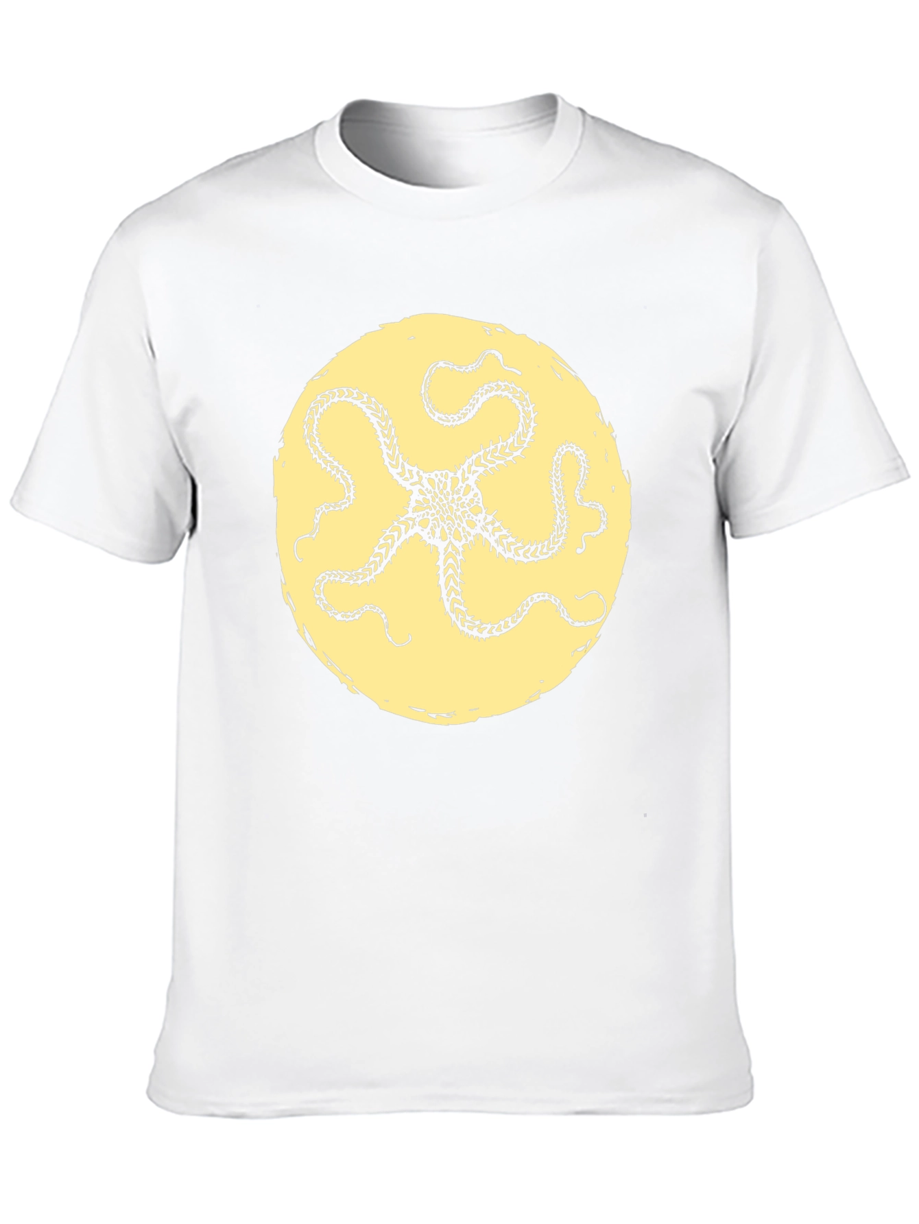 Black T-Shirt with Starfish Graphic