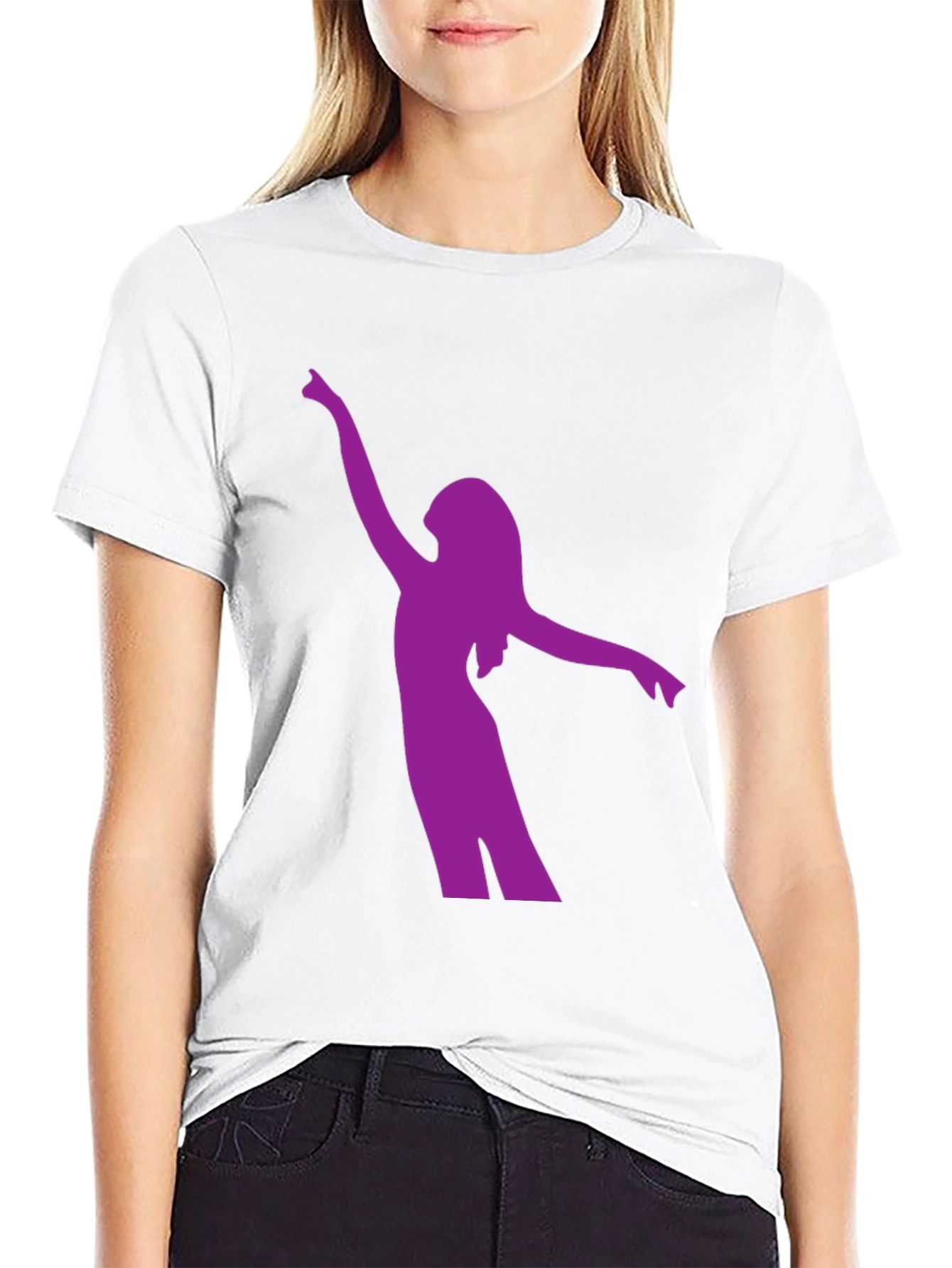 Silhouette Dancer Graphic Tee - Black