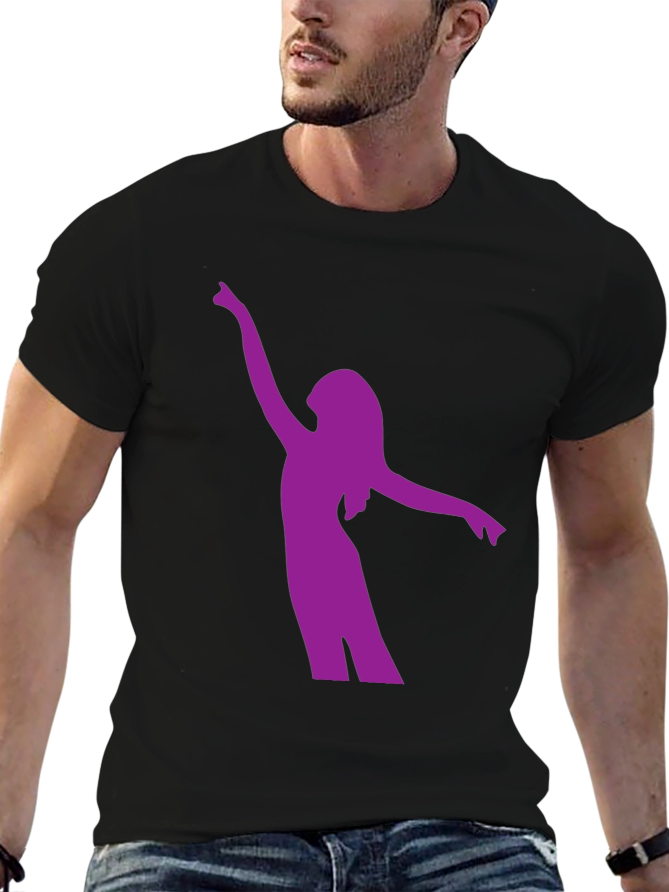 Silhouette Dancer Graphic Tee - Black